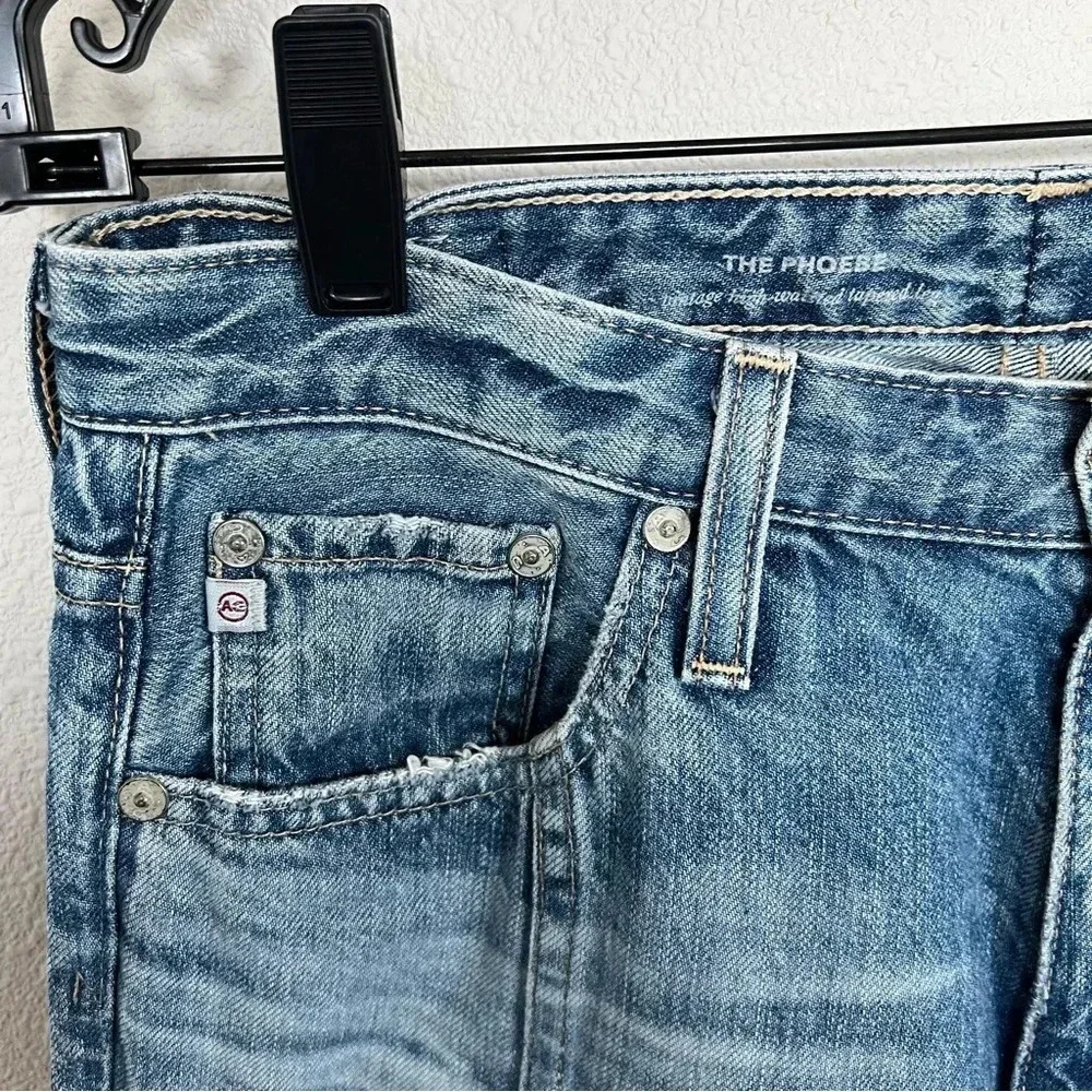 AG Phoebe Vintage High Waist Tapered Straight Leg Jeans 18 Years Vaulted 28
